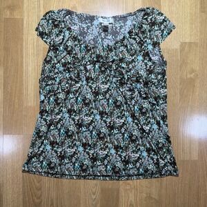 Y2K Babydoll Top Womens Sz M Fairy Cottagecore Frilly Coquette Dressbarn